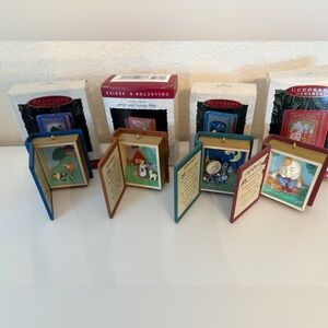 Hallmark Keepsake Ornament Mother Goose Series Lot Of  4 Story Books 93 94 95 96